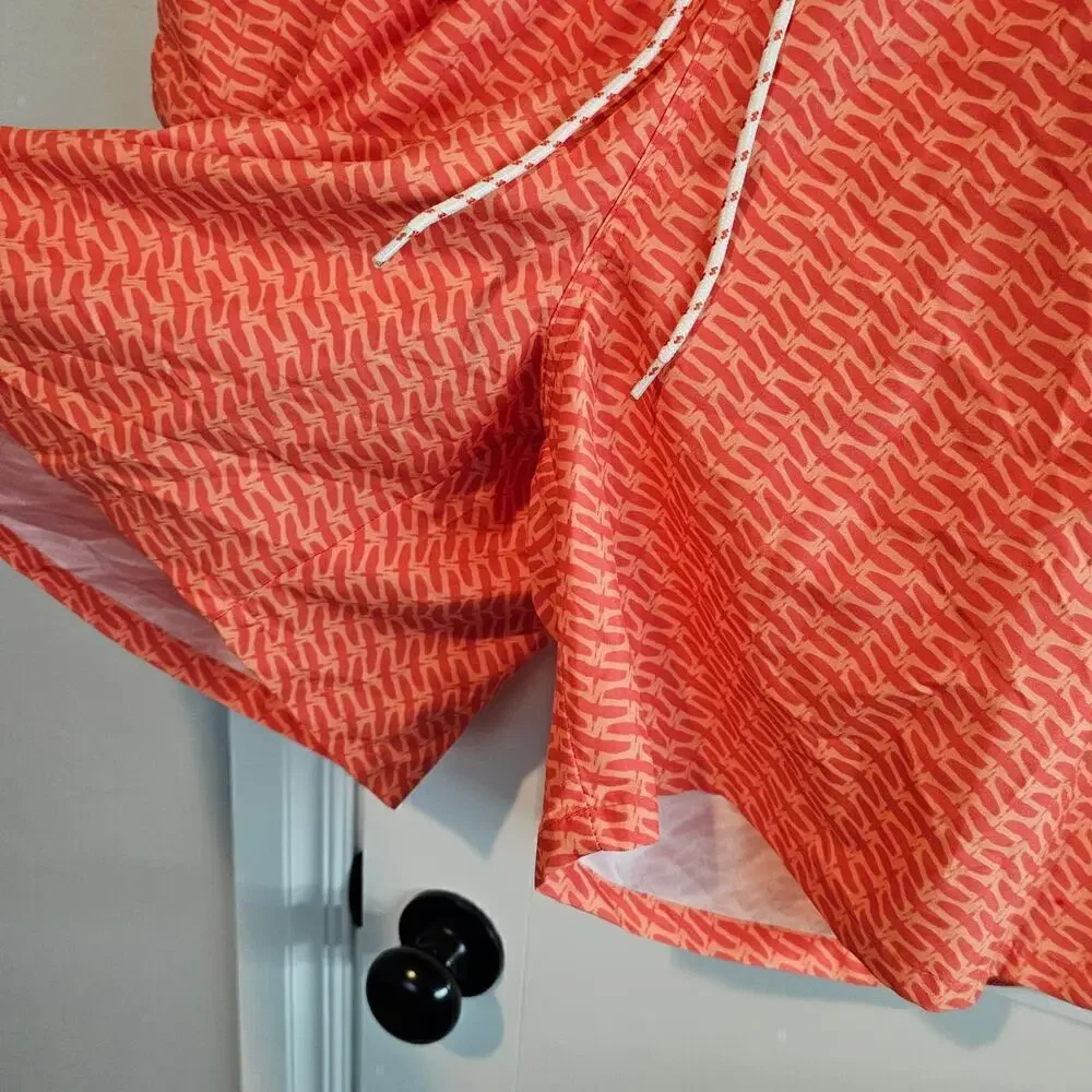 Goodfellow & Co Swim Trunks Mens Size XXL Orange Swim Shorts 7